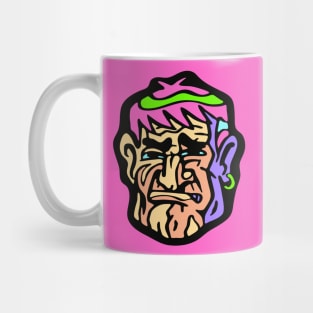 Cartoon Thug Head Mugshot #1 Mug